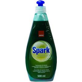 Detergent lichid pentru vase Sano Spark Castravete 500 ml – Eficient si Economic